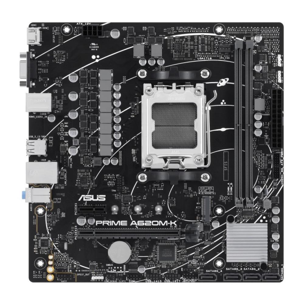 ASUS - PRIME A620M-K AMD A620 Zócalo AM5 micro ATX