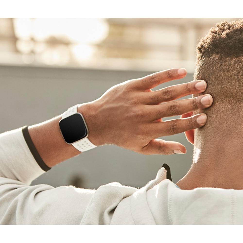 Fitbit - FB171SBWTS smart wearable accessory Grupo de rock Blanco Aluminio, Elastómero