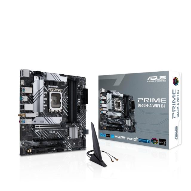 ASUS - PRIME B660M-A WIFI D4 Intel B660 LGA 1700 micro ATX