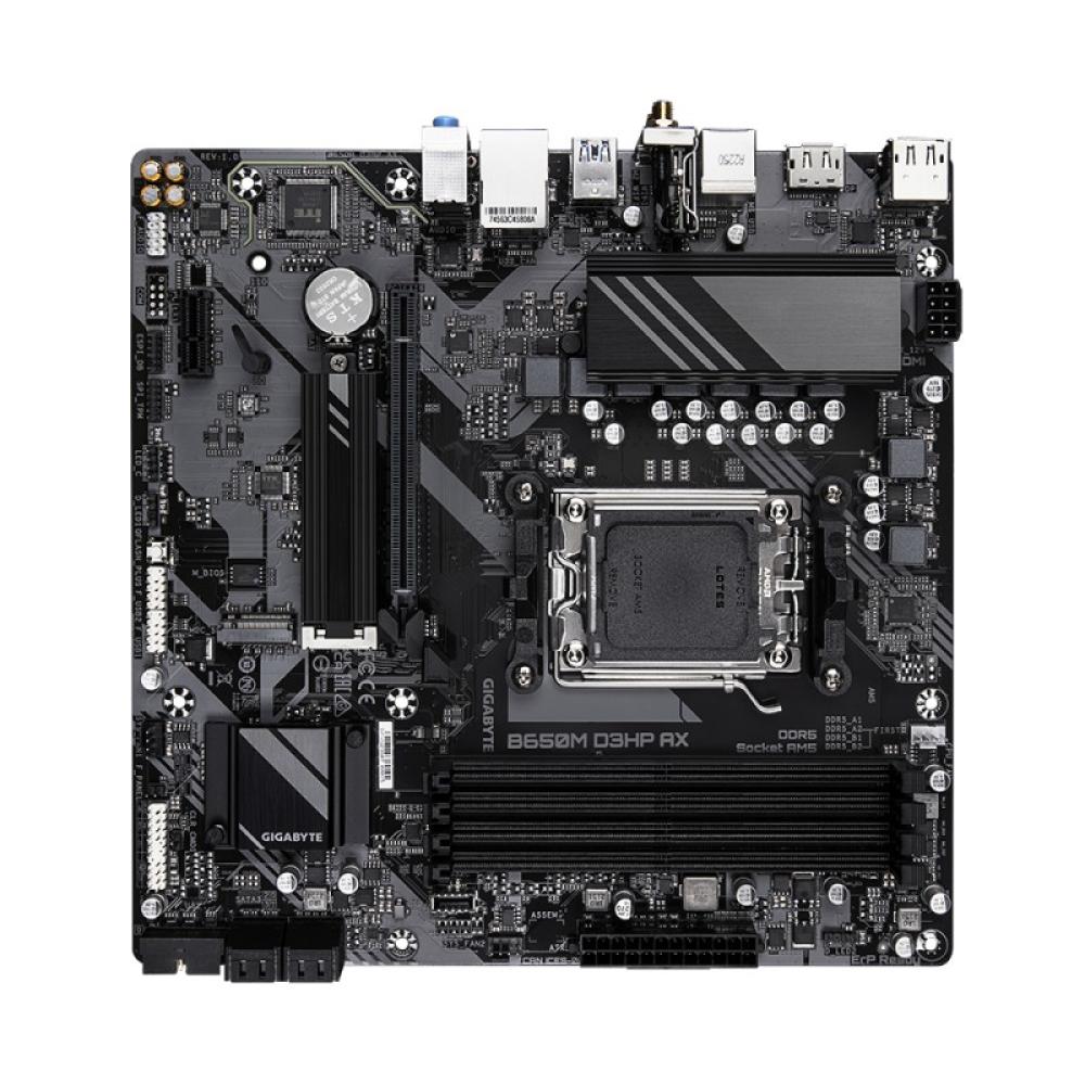 GIGABYTE - B650M D3HP AX Placa base - AMD Ryzen serie 9000, VRM de 5+2+2 fases, hasta 8000 MHz DDR5 (OC), 2xPCIe 4.0 M.2, WIFI 6