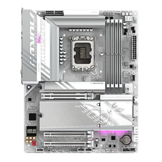 GIGABYTE - Placa base Z890 AORUS ELITE WIFI7 ICE - Compatible con CPUs Intel Core Ultra (Serie 2), VRM de 16+1+2 fases, hasta 88
