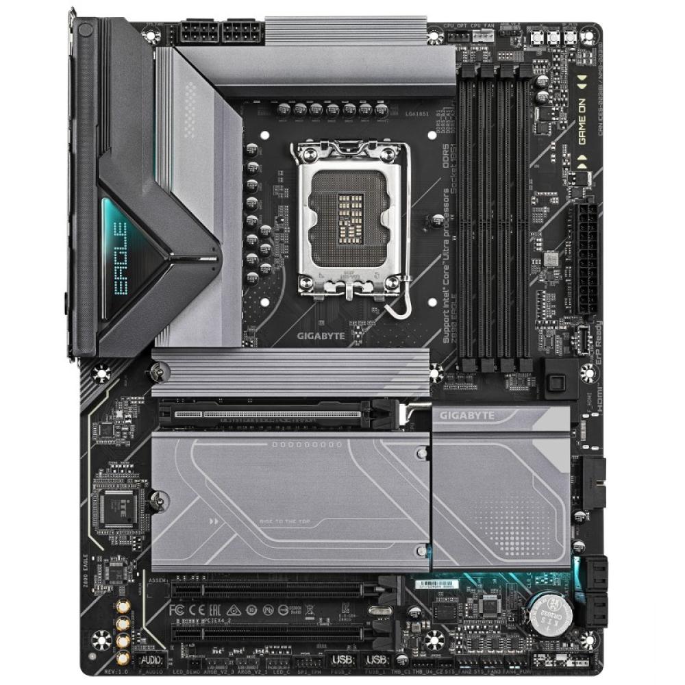 GIGABYTE - Z890 EAGLE Placa Base - Compatible con CPUs Intel Core Ultra (Serie 2), VRM de 14+1+2 fases, hasta 8800MHz DDR5 (OC),