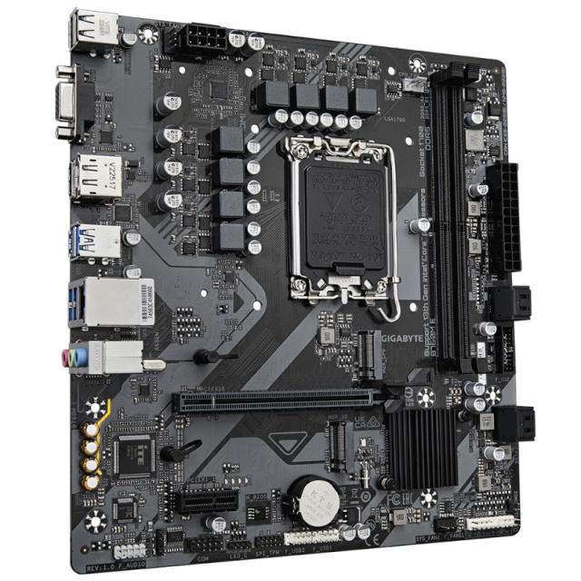 GIGABYTE - B760M E Placa base - Compatible con procesadores Intel Core 14ª generación, VRM de 6+1+1 fases, hasta 7200 MHz DDR5 (