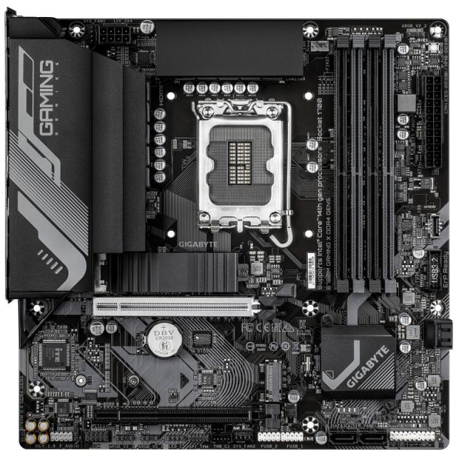 GIGABYTE - B760M GAMING X DDR4 GEN5 Placa Base – Compatible con procesadores Intel Core 14ª generación, VRM de 8+1+1 fases, hast