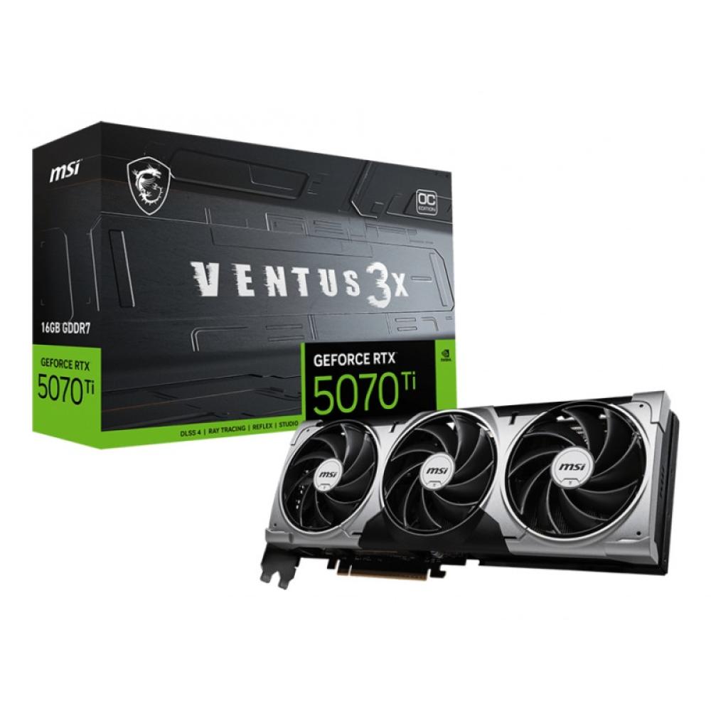 MSI - GeForce RTX 5070 Ti 16G VENTUS 3X OC NVIDIA 16 GB GDDR7