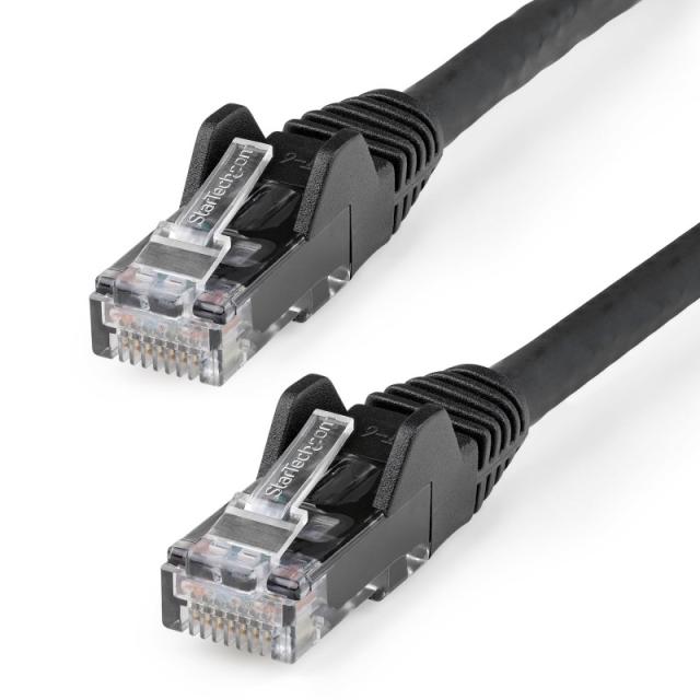 StarTech.com - Cable Ethernet CAT6 de 2m - LSZH - Cable de Red de 10 Gigabits de 650MHz y PoE de 100W UTP sin Eng - N6LPATCH2MBK