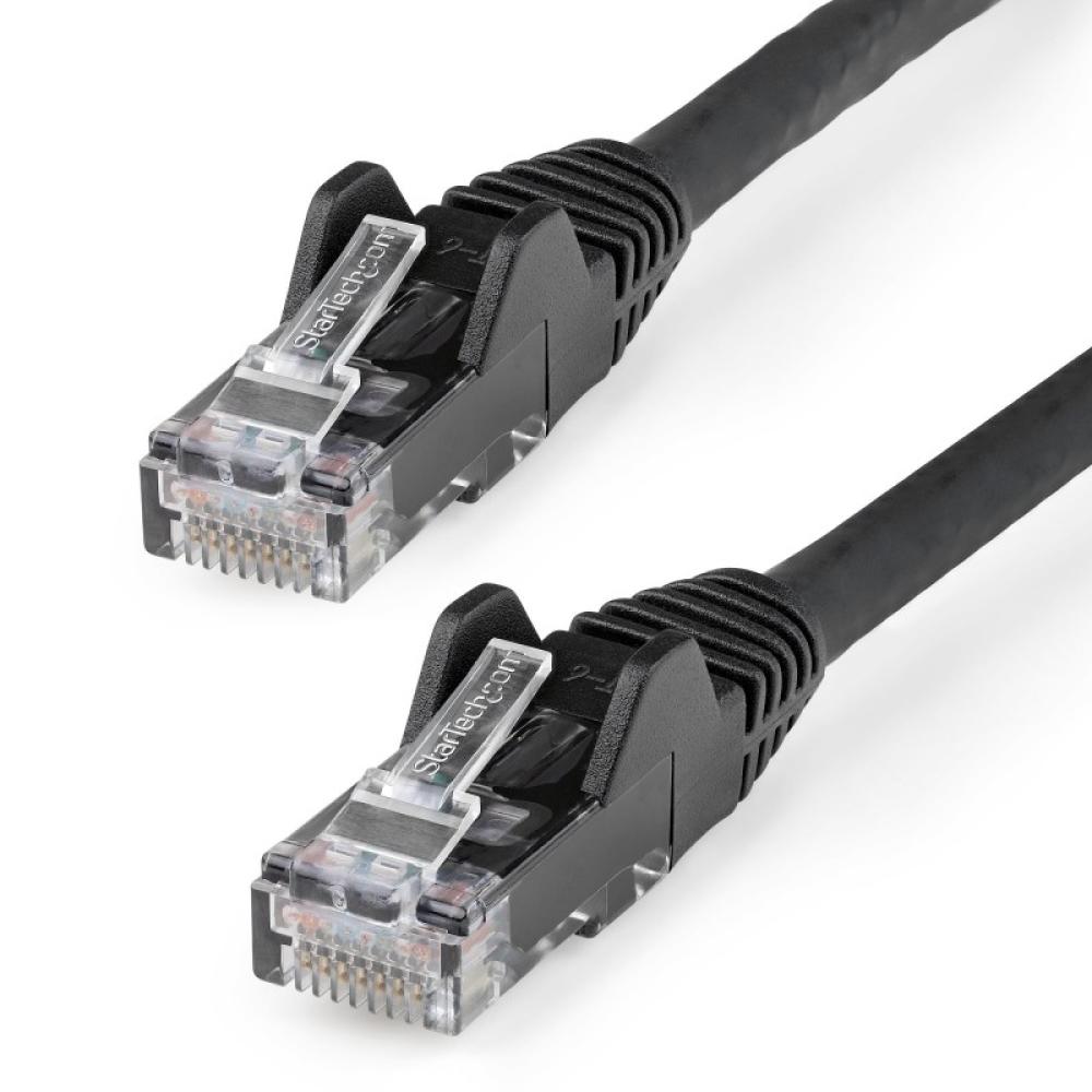 StarTech.com - Cable Ethernet CAT6 de 2m - LSZH - Cable de Red de 10 Gigabits de 650MHz y PoE de 100W UTP sin Eng - N6LPATCH2MBK