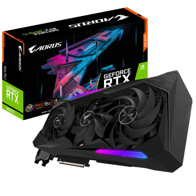GIGABYTE - AORUS GV-N307TAORUS M-8GD tarjeta gráfica NVIDIA GeForce RTX 3070 Ti 8 GB GDDR6X