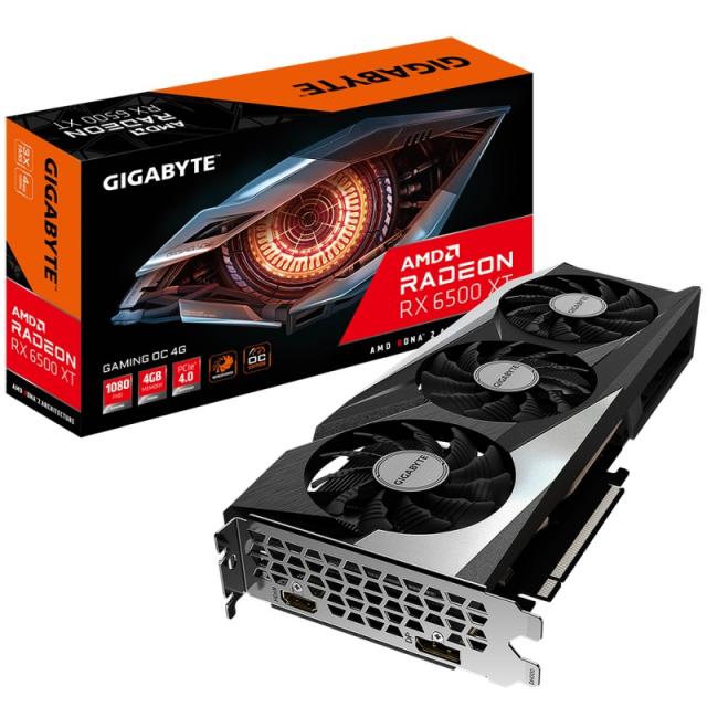 GIGABYTE - GAMING Radeon RX 6500 XT OC 4G AMD 4 GB GDDR6