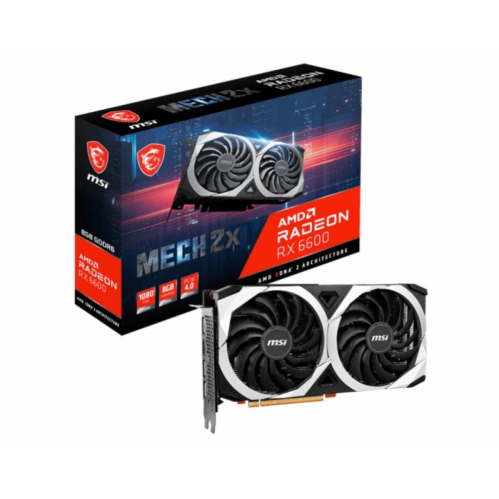 MSI - MECH RX 6600 2X 8G tarjeta gráfica AMD Radeon RX 6600 8 GB GDDR6