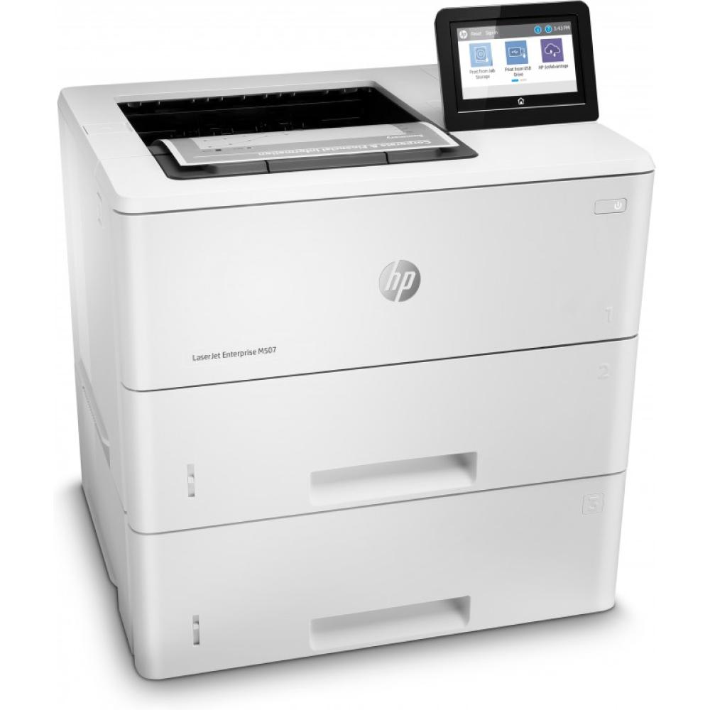 HP - LaserJet Enterprise M507x Inalámbrico Blanco y negro Impresora, A doble cara
