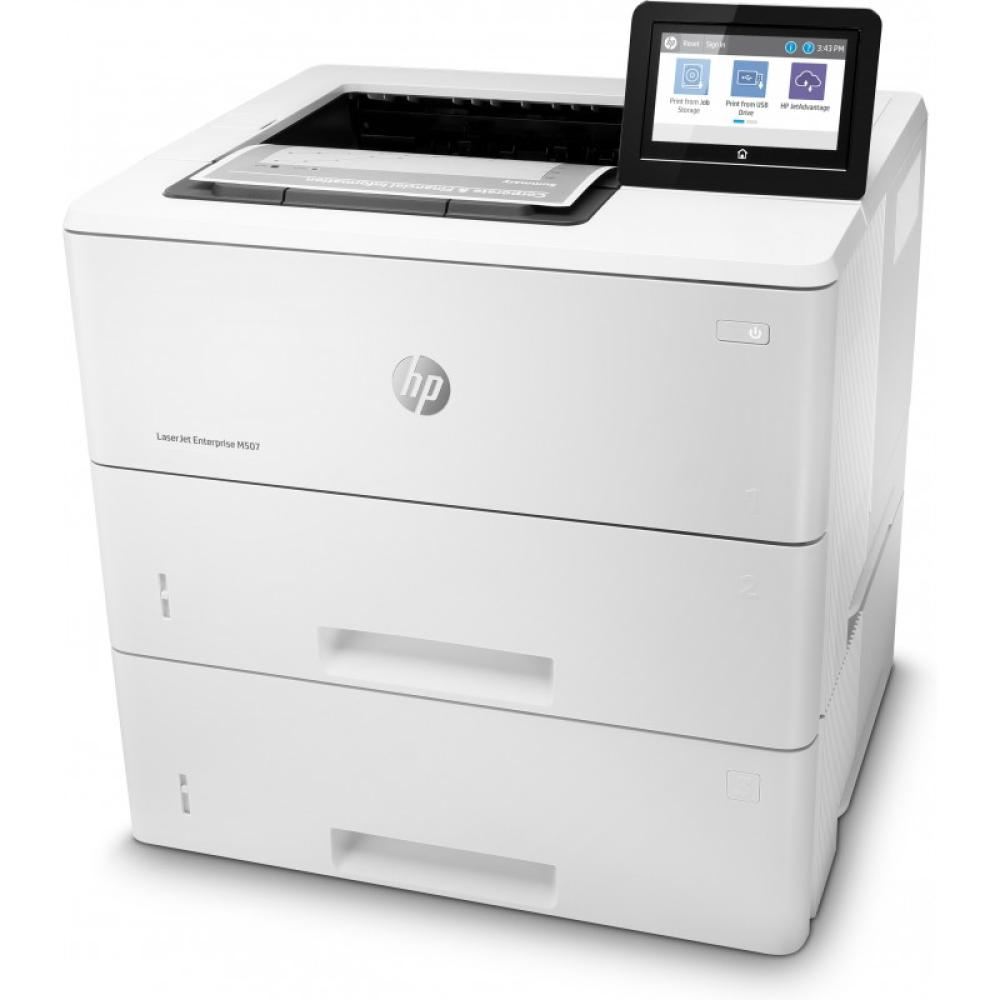 HP - LaserJet Enterprise M507x Inalámbrico Blanco y negro Impresora, A doble cara