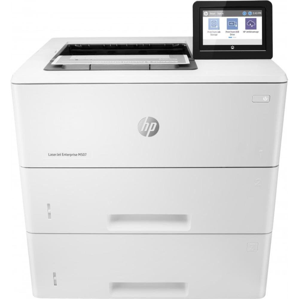HP - LaserJet Enterprise M507x Inalámbrico Blanco y negro Impresora, A doble cara