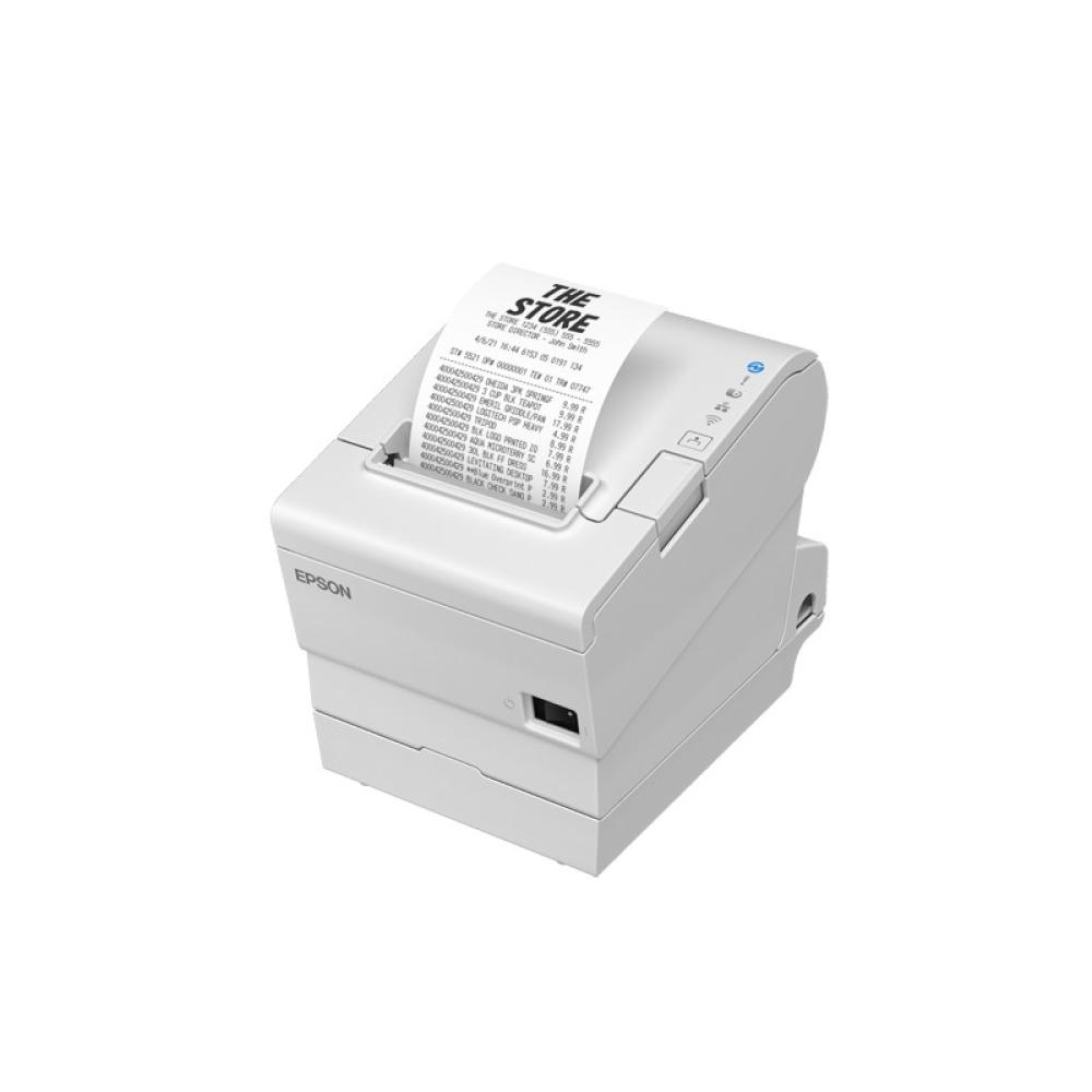 Epson - TM-T88VII (111): USB, Ethernet, Serial, PS, White