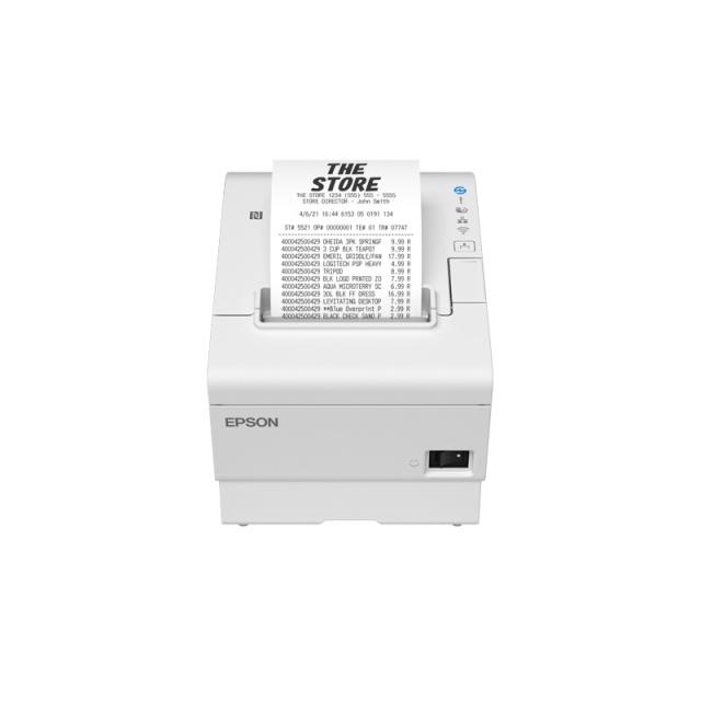 Epson - TM-T88VII (111): USB, Ethernet, Serial, PS, White
