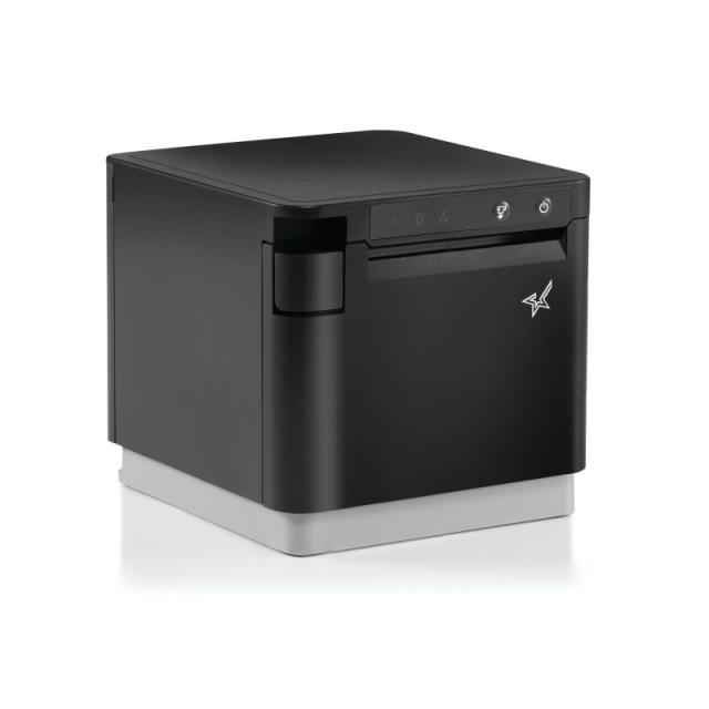 Star Micronics - mC-Print3, Thermal, 3in, Cutter, Ethernet (LAN), USB, CloudPRNT, Black, EU & UK, PS60C Power Supply included In