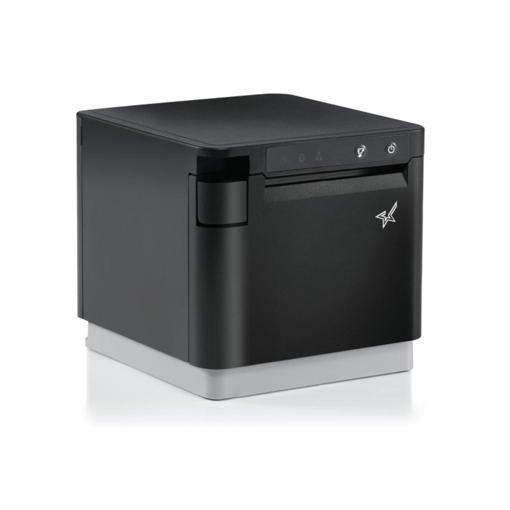 Star Micronics - mC-Print3, Thermal, 3in, Cutter, Ethernet (LAN), USB, CloudPRNT, Black, EU & UK, PS60C Power Supply included In