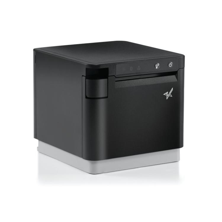 Star Micronics - mC-Print3, Thermal, 3in, Cutter, Ethernet (LAN), USB, CloudPRNT, Black, EU & UK, PS60C Power Supply included In