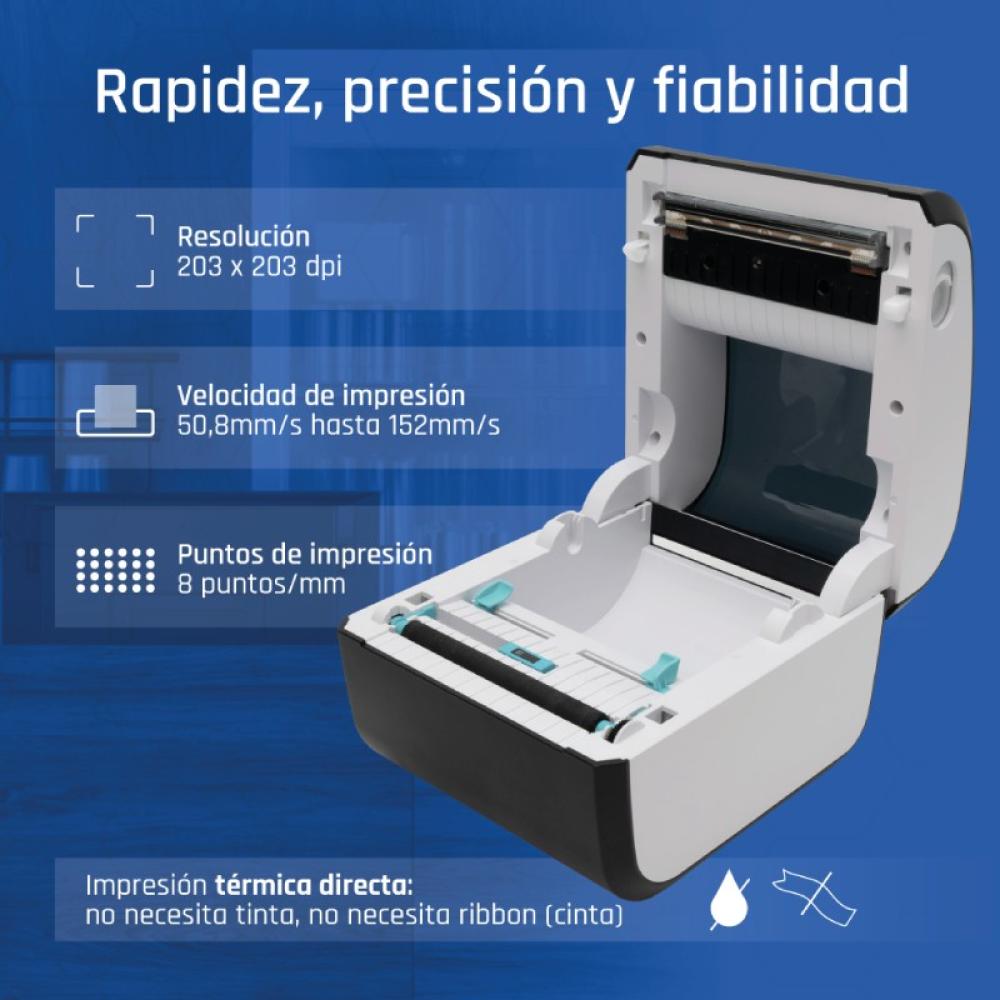 iggual - Impresora etiquetas envíos USB+Bluetooth