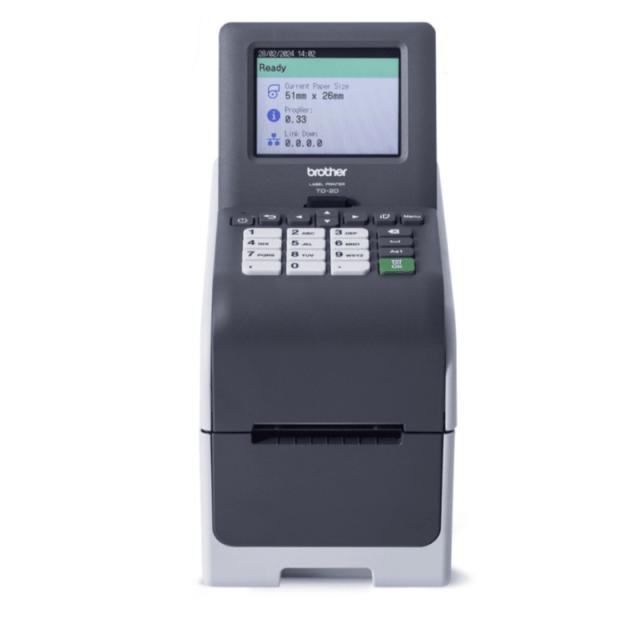 Brother - TD-2350DSA203 impresora de etiquetas Térmica directa 203 x 203 DPI 152 mm/s Inalámbrico y alámbrico Ethernet Wifi Blue