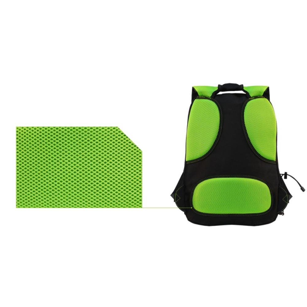 KeepOut - BK7G mochila Negro, Verde Nylon