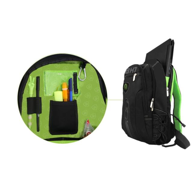 KeepOut - BK7G mochila Negro, Verde Nylon