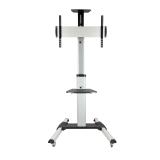 TooQ - FS1870M-B signage display mount 94 cm (37") Negro, Plata