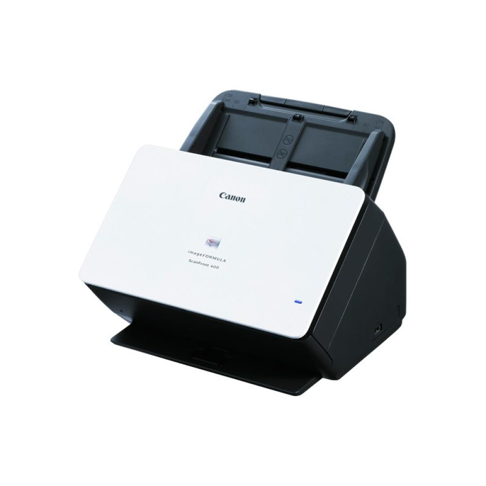 Canon - imageFORMULA ScanFront 400 Escáner con alimentador automático de documentos (ADF) 600 x 600 DPI A4 Negro, Blanco