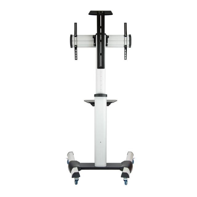 TooQ - FS1870M-B signage display mount 94 cm (37") Negro, Plata