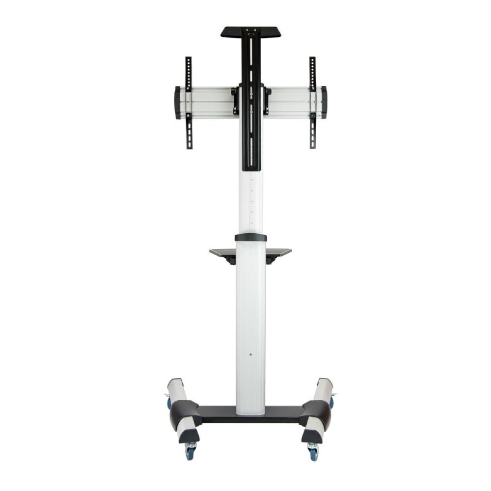 TooQ - FS1870M-B signage display mount 94 cm (37") Negro, Plata