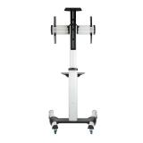 TooQ - FS1870M-B signage display mount 94 cm (37") Negro, Plata