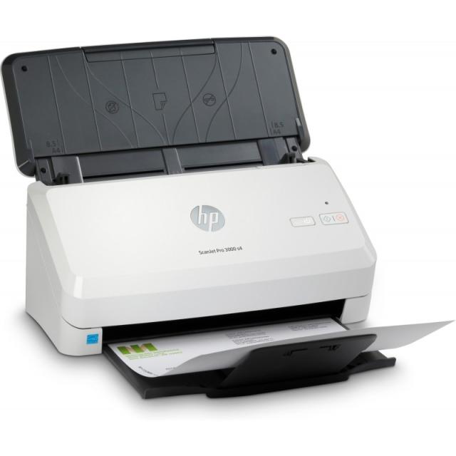 HP - Scanjet Pro 3000 s4 Escáner alimentado con hojas 600 x 600 DPI A4 Negro, Blanco