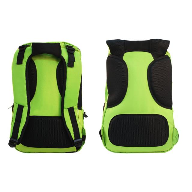 KeepOut - BK7F mochila Negro, Verde Imitación piel, Nylon - BK7FG