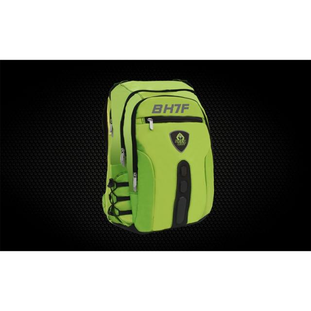 KeepOut - BK7F mochila Negro, Verde Imitación piel, Nylon - BK7FG