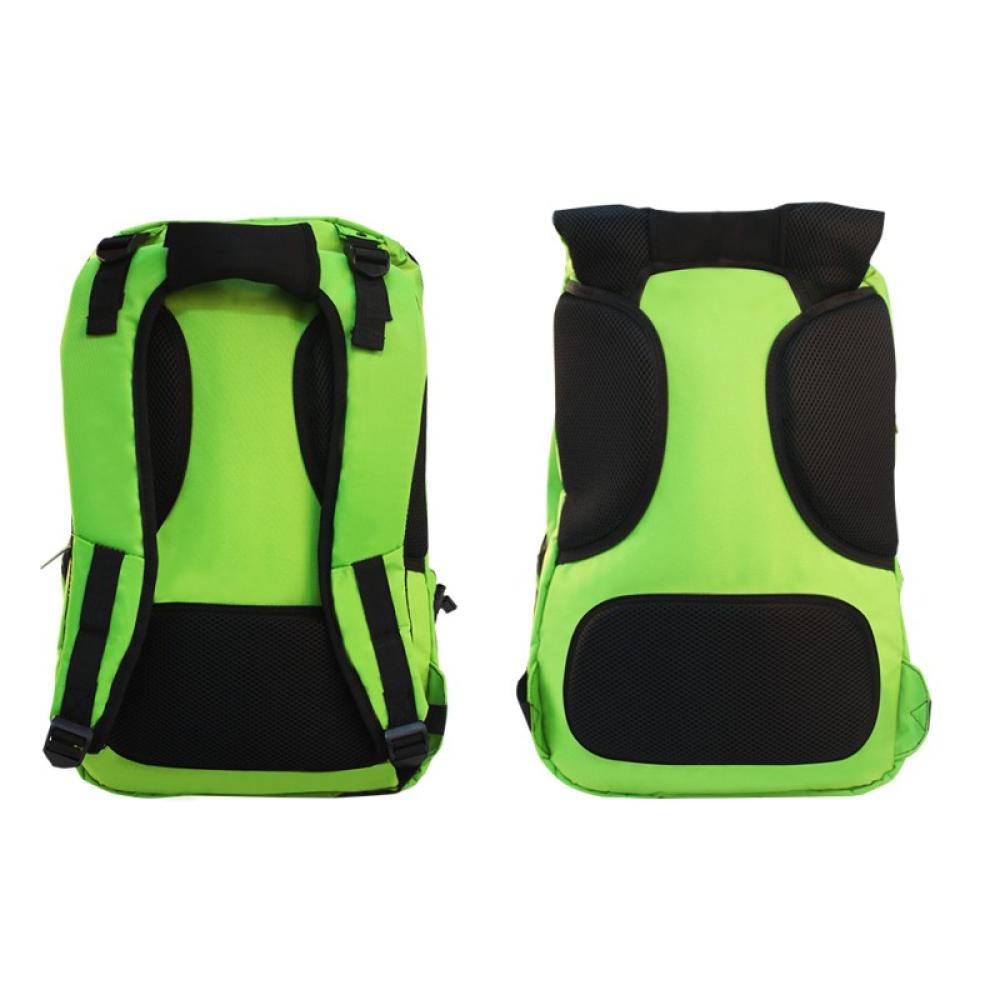 KeepOut - BK7F mochila Negro, Verde Imitación piel, Nylon - BK7FGXL