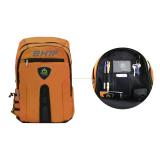 KeepOut - BK7F mochila Negro, Naranja Imitación piel, Nylon - BK7FO