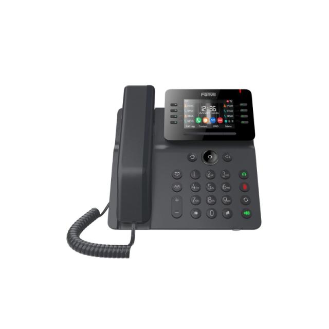 Fanvil - V64 teléfono IP Negro 12 líneas LCD Wifi