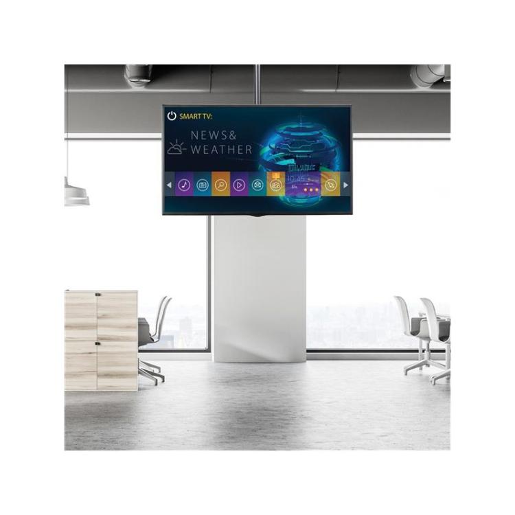 StarTech.com - Soporte de Techo para TV - Soporte Universal de Cielo Raso para TV de Movimiento Total con Mástil Telescópico Aju