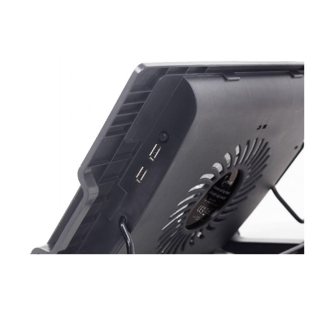 Gembird - NBS-1F17T-01 almohadilla fría 43,2 cm (17") 1500 RPM Negro