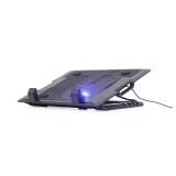 Gembird - NBS-1F17T-01 almohadilla fría 43,2 cm (17") 1500 RPM Negro