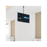StarTech.com - Soporte de Techo para TV - Soporte Universal de Cielo Raso para TV con Mástil Telescópico Largo Ajustable - Sopor