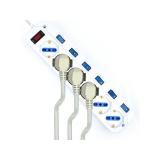 Ewent - EW3932-3M limitador de tensión Blanco 6 salidas AC