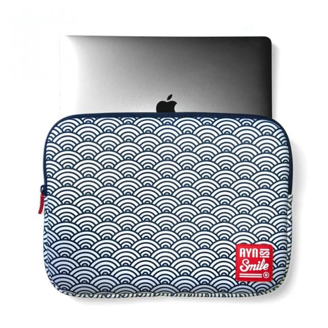 Smile - Laptop sleeve Kimono 1¡"13-14" Seigaiha