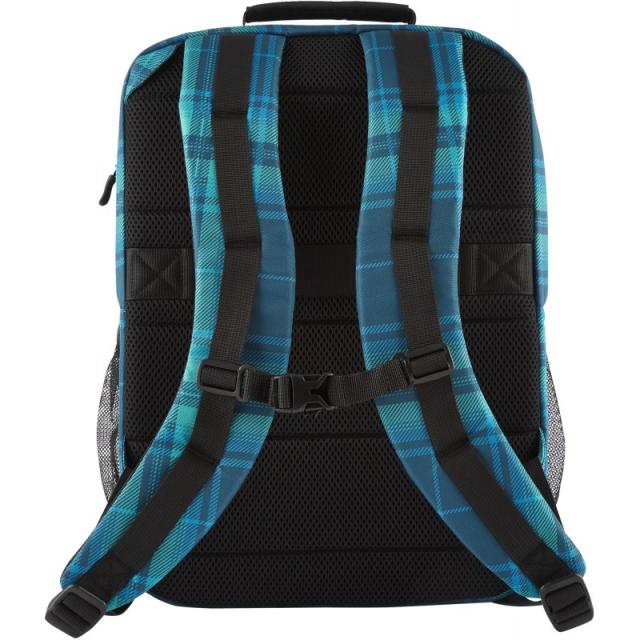 HP - Mochila Campus XL con patrón de cuadros de tartán