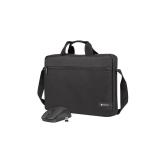 NATEC - Wallaroo maletines para portátil 39,6 cm (15.6") Maletín Negro