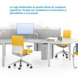 Nanocable - Caja de conexiones multimedia de pared VGA+HDMI+JACK3.5+RCA+2xUSB+2xRJ45, Blanco