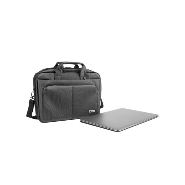 NATEC - Gazelle 39,6 cm (15.6") Maletín Gris