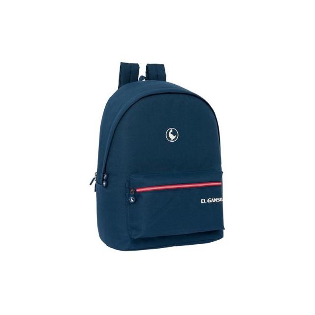 Safta - SAFTA MOCHILA DOBLE PARA PORTÁTIL 15,6+USB EL GANSO CLASSIC 24,55L AZUL