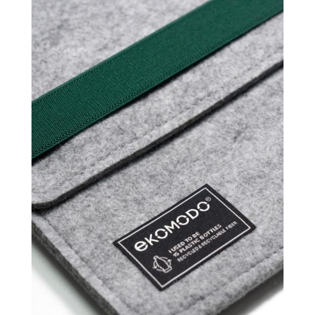 EKOMODO - HR-004 maletines para portátil 33 cm (13") Funda Verde, Gris