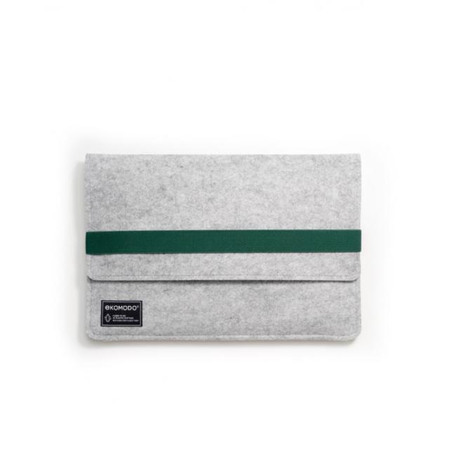 EKOMODO - HR-004 maletines para portátil 33 cm (13") Funda Verde, Gris